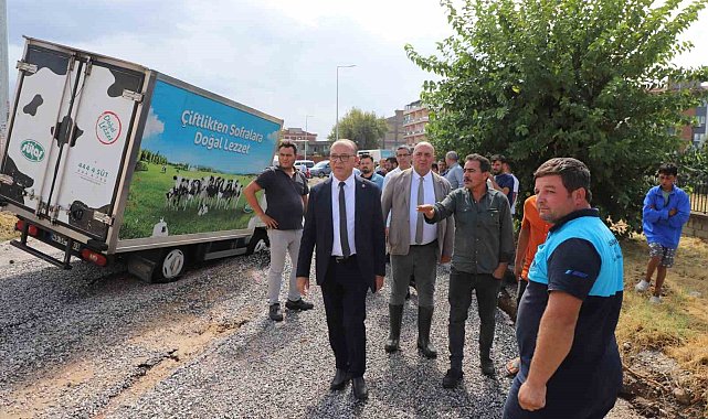 Turgutlu'da sağanak yağış hasara neden oldu