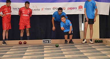 Türkiye'deki özel sporcular, Didim'deki bocce yarışmasına katıldı