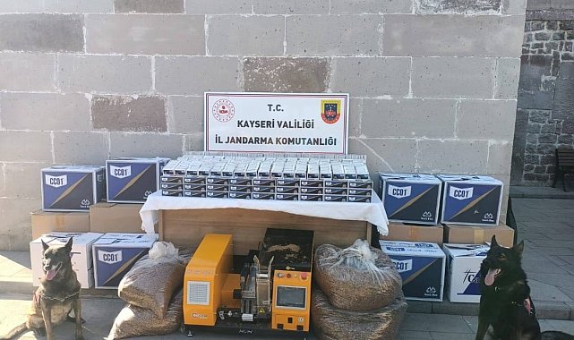 Tütün kaçakçılarına 'tütün köpekli' jandarma operasyonu