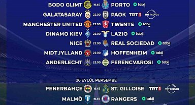 UEFA Avrupa Ligi ilk hafta maçlarıyla başlıyor
