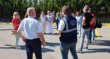 Yabancı öğretmen ve öğrenciler su arıtma süreçlerine tanıklık etti