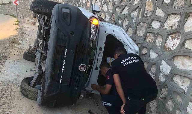 Yayladağı'nda trafik kazası: 2 yaralı