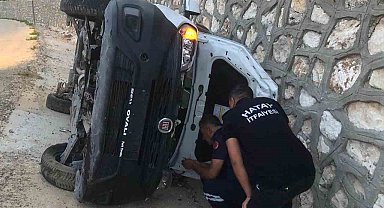 Yayladağı'nda trafik kazası: 2 yaralı
