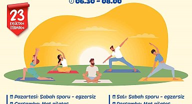 Yenişehir Belediyesinin sabah sporu ve mat plates etkinlikleri başlıyor
