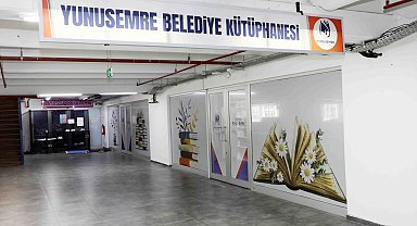 Yunusemre Belediyesi Kütüphanesi yenilenen yüzüyle hizmette