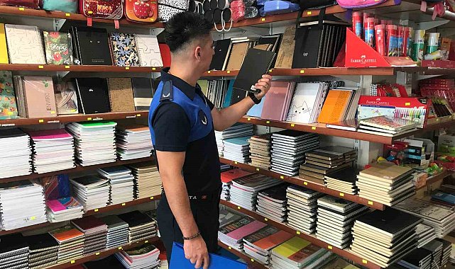 Zabıta ekipleri kırtasiye denetimleriyle öğrencilerin yanında olmaya devam ediyor