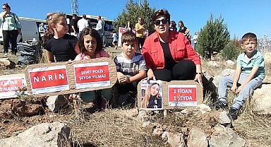 Zile'de şehit polis Yılmaz ve küçük Narin için fidanlar toprakla buluştu