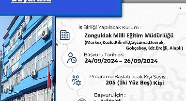 Zonguldak'ta TYP kapsamında 205 kişi geçici olarak istihdam edilecek