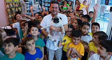 'Şila' ile ilkokul öğrencilerine hayvan sevgisi aşılandı