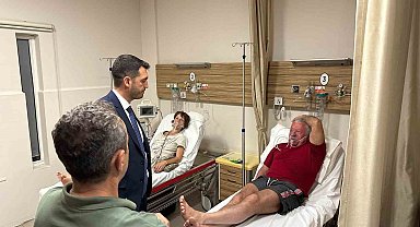 5 yıldızlı otelde çıkan yangından etkilenen turistlere geçmiş olsun ziyareti