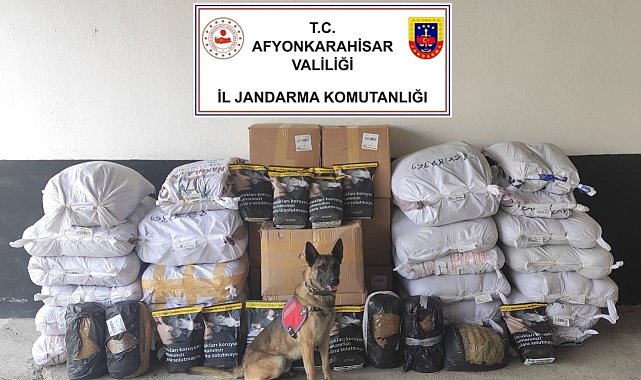 848 kilogram kaçak tütün ele geçirildi