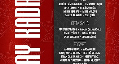 A Milli Takım'ın Karadağ ve İzlanda maçları aday kadrosu açıklandı