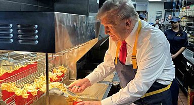 ABD başkan adayı Donald Trump hamburgercide çalıştı
