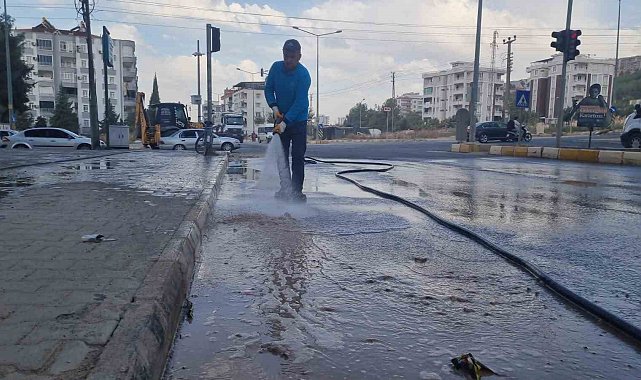 Adıyaman'daki cadde ve sokaklarda temizlik seferberliği