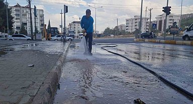 Adıyaman'daki cadde ve sokaklarda temizlik seferberliği