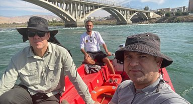 AFAD Cizre'de acil duruma karşı Dicle Nehrinde keşif yaptı