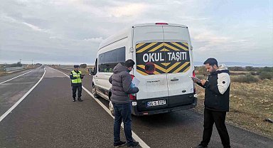 Ağrı'da okul servis araçları denetiminde 34 bin TL ceza kesildi