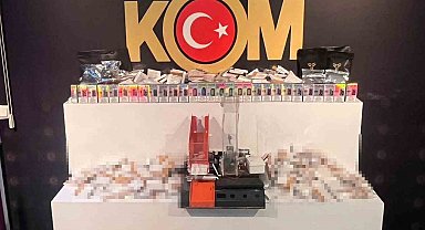 Aksaray'da kaçak sigara deposuna baskın: 1 gözaltı