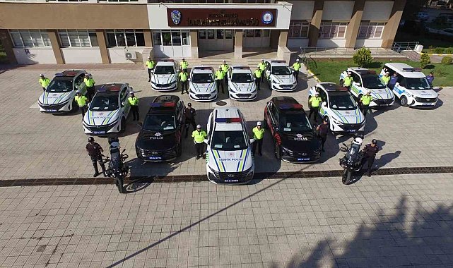 Amasya'da 14 polis aracı hizmete başladı