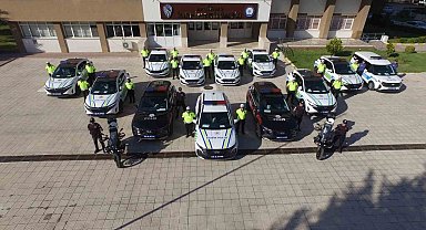 Amasya'da 14 polis aracı hizmete başladı