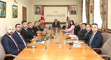 Amasya'da güvenlik ve asayiş masaya yatırıldı