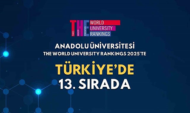 Anadolu Üniversitesi, THE World University Rankings 2025'te 13'üncü sırada