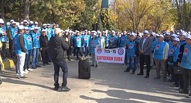 Ankara'da maden işçileri özelleştirmeye karşı eylem yaptı