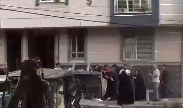 Arnavutköy'de kavgada iş makinesini kalabalığın üzerine süren şahıs tutuklandı