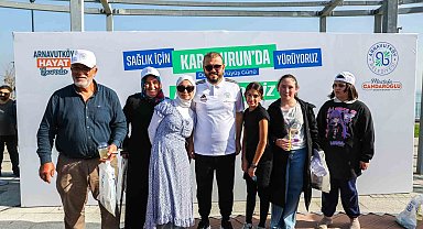 Arnavutköylüler Dünya Yürüyüş Günü'nde sağlık için yürüdüler