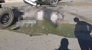 ATV ile ticari araç çarpıştı, 1 ölü, 1 ağır yaralı
