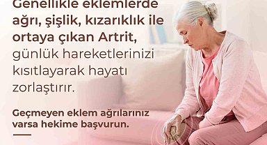 Aydın İl Sağlık Müdürlüğü'nden artrit ile yaşam ipuçları
