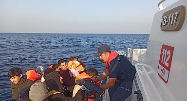 Aydın'da 18 düzensiz göçmen kurtarıldı