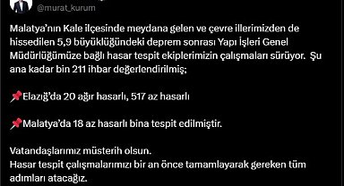 Bakan Kurum: "Vatandaşlarımız müsterih olsun, gereken adımları atacağız"