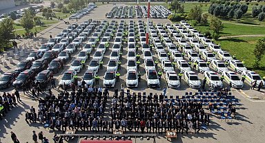 Balıkesir İl Emniyet Müdürlüğü hizmetlerinde kullanılmak üzere 204 araç alımı yapıldı