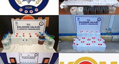 Balıkesir'de kaçak alkol operasyonu: 7 gözaltı