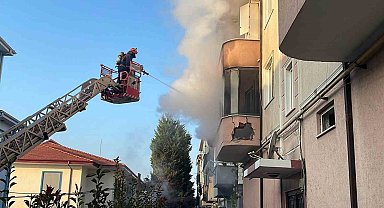 Balkonda patlayan piknik tüpü yangına sebep oldu