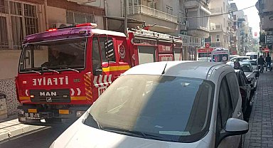 Balkonda yanan koltuk itfaiyeyi harekete geçirdi