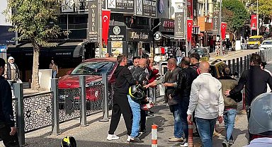 Bandırma'da kaza sonrası kavga: Sürücüler birbirine girdi