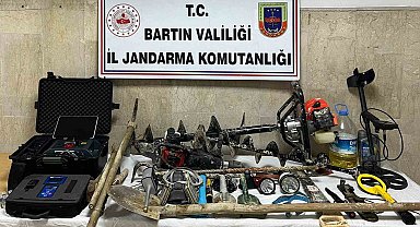 Bartın'da define avcıları suçüstü yakalandı
