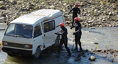 Bartın'da gerçeğini aratmayan afet tatbikatı
