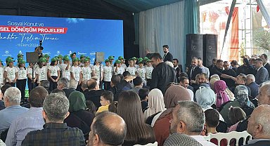 Başakşehir'de kentsel dönüşümü tamamlanan yapıların anahtar teslim töreni gerçekleşti