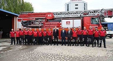 Başkan Bakkalcıoğlu'ndan İtfaiye Müdürlüğü'ne ziyaret