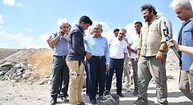 Başkan Büyükkılıç'tan dünyanın ilgisini çekecek mozaik kazı çalışmalarına yakın takip