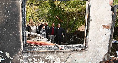 Başkan Sevindi: "Evi yanan ailemiz için elimizden geleni yapacağız"