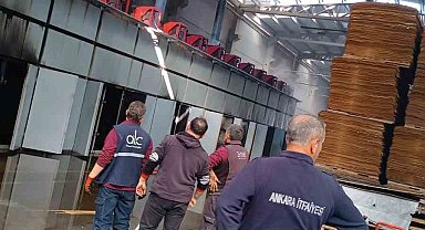 Başkentte fabrika yangını