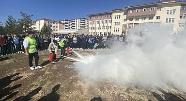 Bayburt'ta afet eğitimi ve tatbikat gerçekleştirildi