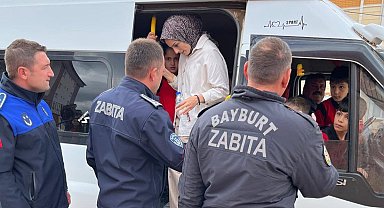 Bayburt'ta okul servis araçları denetlendi
