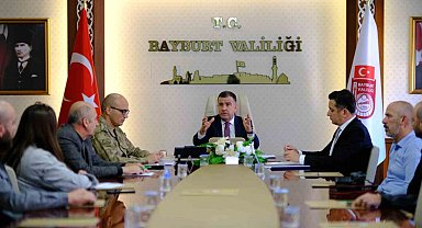 Bayburt'un asayiş olayları Güvenlik Bilgilendirme Toplantısı'nda değerlendirildi