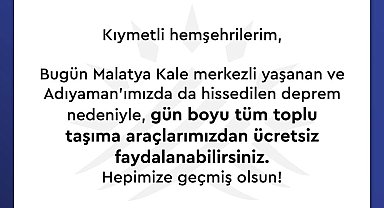 Belediye otobüsleri ücretsiz hizmet verecek