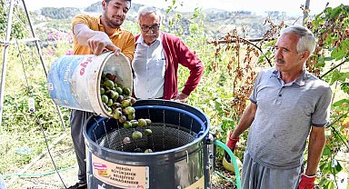 Belediyeden üreticilere 'ceviz soyma makinesi' desteği